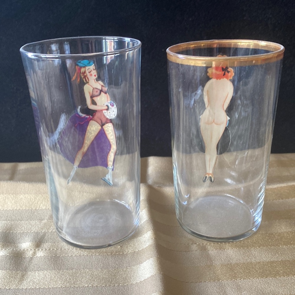 Antique Glasses - Perfect for a Gentleman’s Bar!